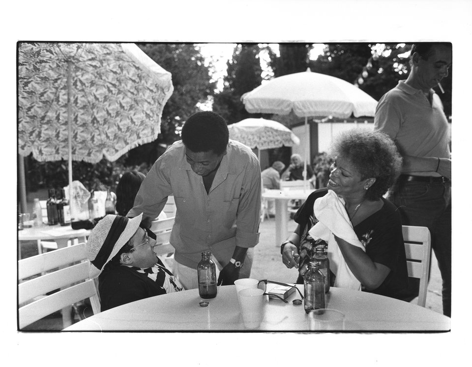 4 웨인 쇼터와 함께 한 미셸 페트루치아니, 우측은 브라질의 싱어송라이터 타냐 마리아. 1986년도.jpg